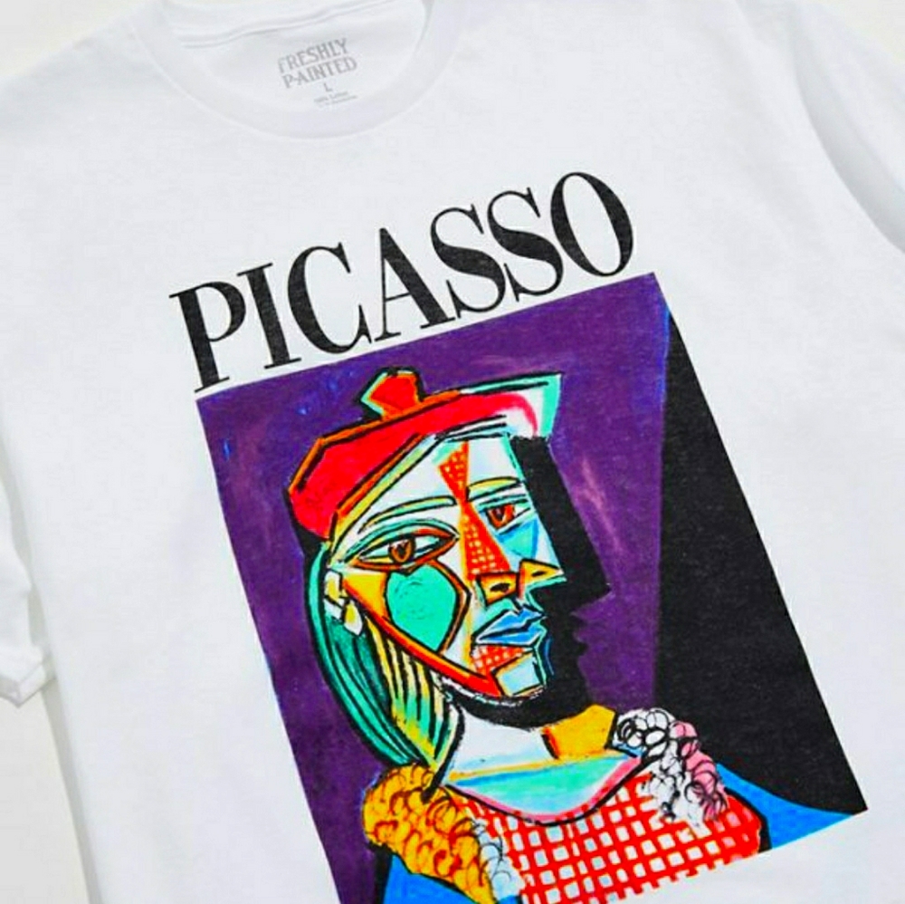 Picasso cubism Tee white